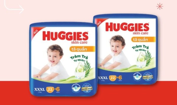 Bỉm - Tã Huggies tràm trà