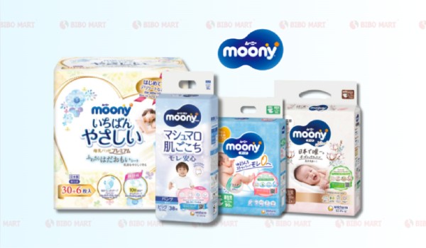 Moony gồm nhiều dòng sản phẩm cho mẹ và bé