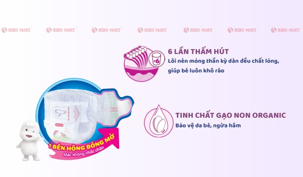 Ưu điểm tã quần Bobby 1 bên hông đóng mở