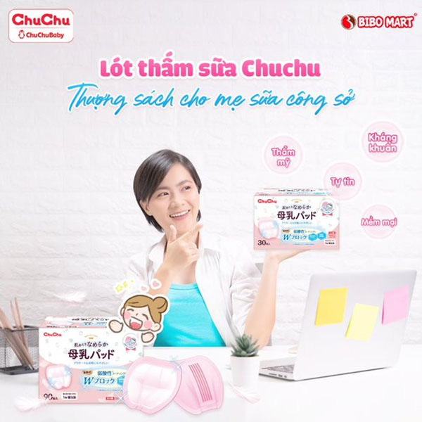Miếng lót thấm sữa tiện dụng cho mẹ