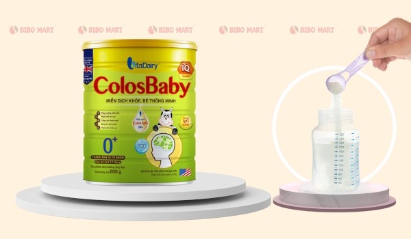 Cách pha sữa ColosBaby IQ Gold 0+