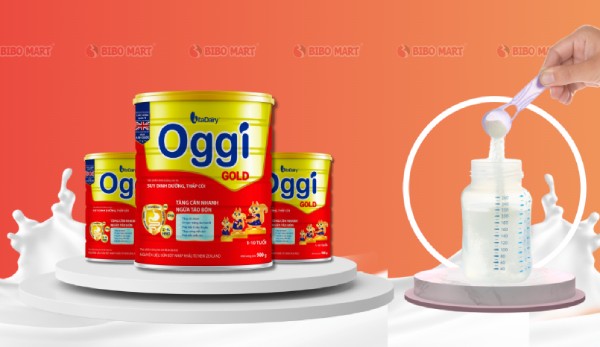 Liều lượng và cách pha sữa Oggi Gold chuẩn cho bé