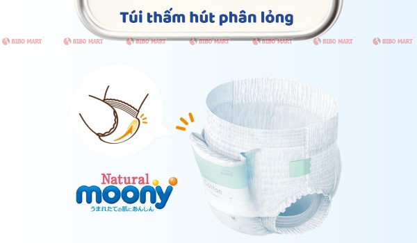 Túi thấm hút phân lỏng của Moony Natural