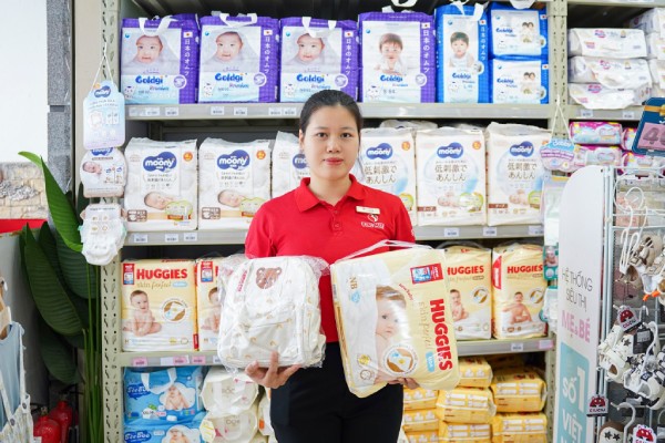 Mua bỉm tã dán Moony tại hệ thống cửa hàng Bibo Mart